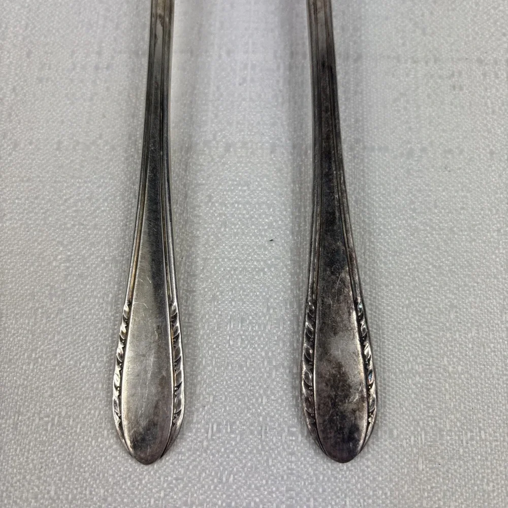 Vintage International‎ Silver Holmes & Edward's FIRST LADY Grille Forks Set Of 2